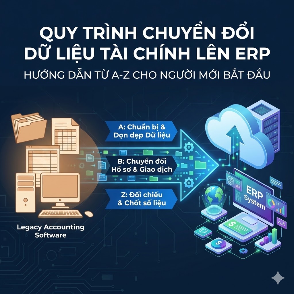 Cách Chuyển đổi Dữ liệu từ Phần mềm Kế toán lên ERP (Kèm Quy trình)