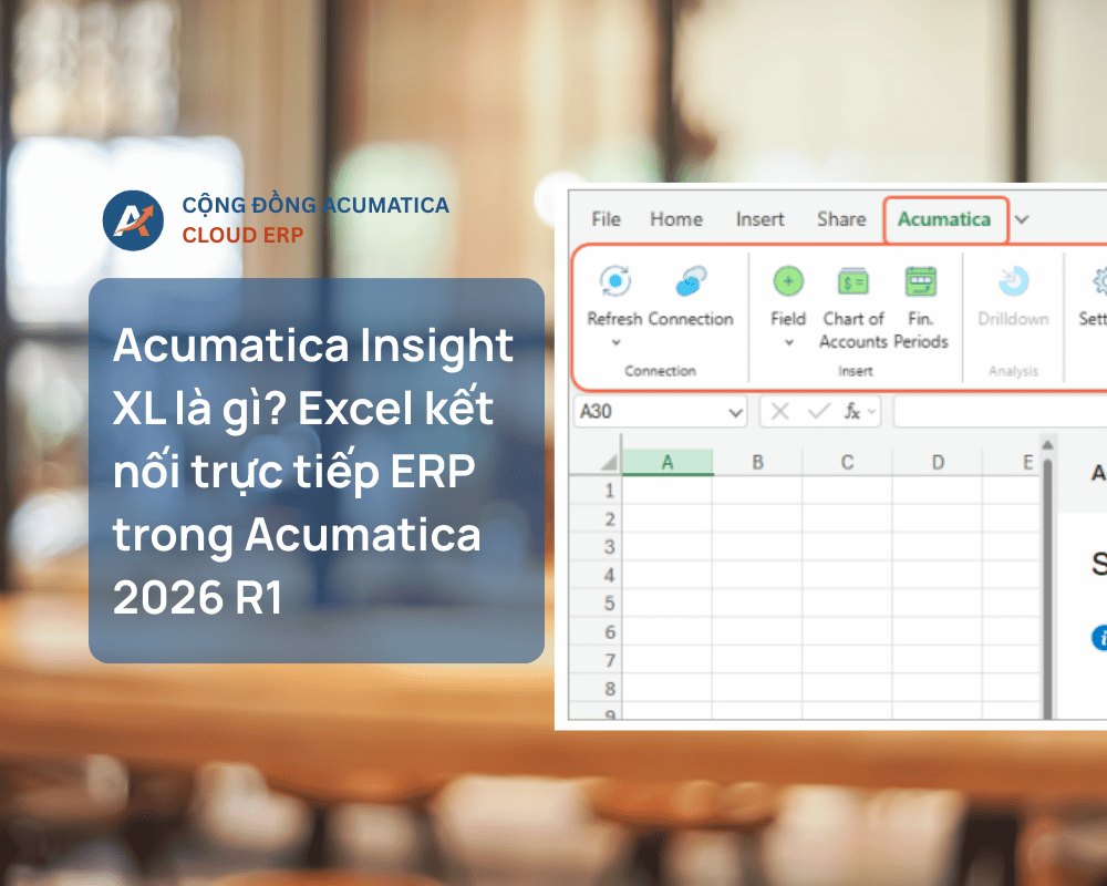 Acumatica Insight XL: Excel Reporting in Acumatica 2026 R1